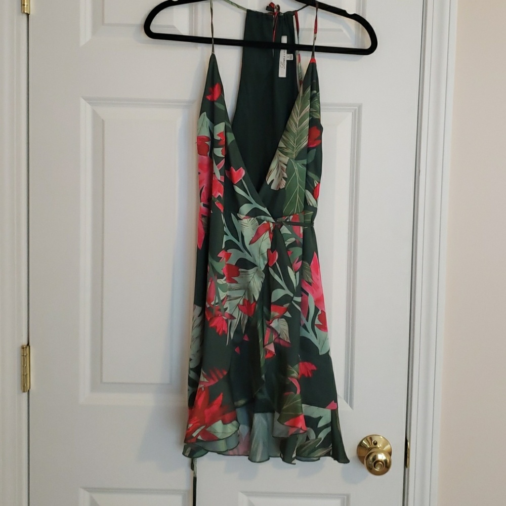 Lovers and friends mini wrap dress